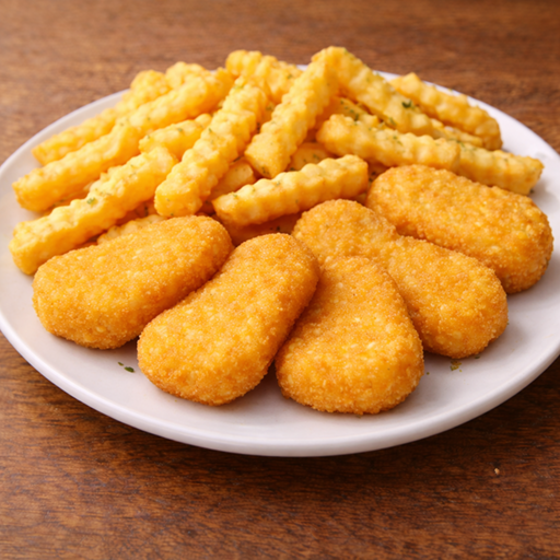 5 Chicken Nuggets mit Pommes
